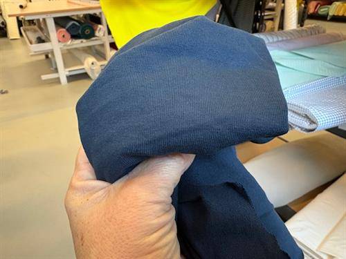 Tyk gammeldags bomuldsjersey - klassisk marine