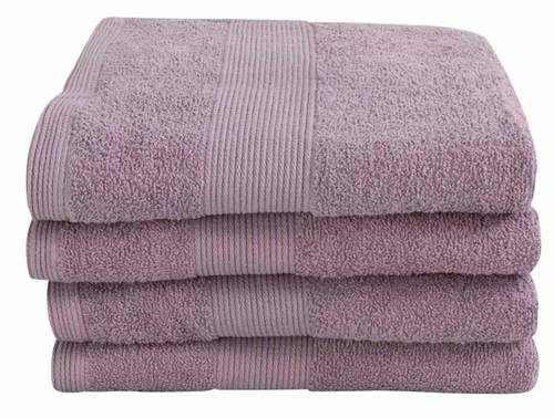 Bomulds håndklæde - 100% bomuld - Magnolia - Lavendel.