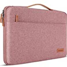 DOMISO 12,5 tum vattentät laptopväska, fodral, laptop, fodral för 13 tum MacBook Pro Retina/13 MacBook Air Retina 2018/12,9 tum iPad Pro 2016 2017/13,5 tum Surface Laptop 2, rosa