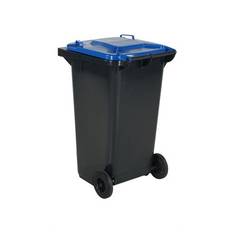 Affaldsbeholder 240 L, blåt låg