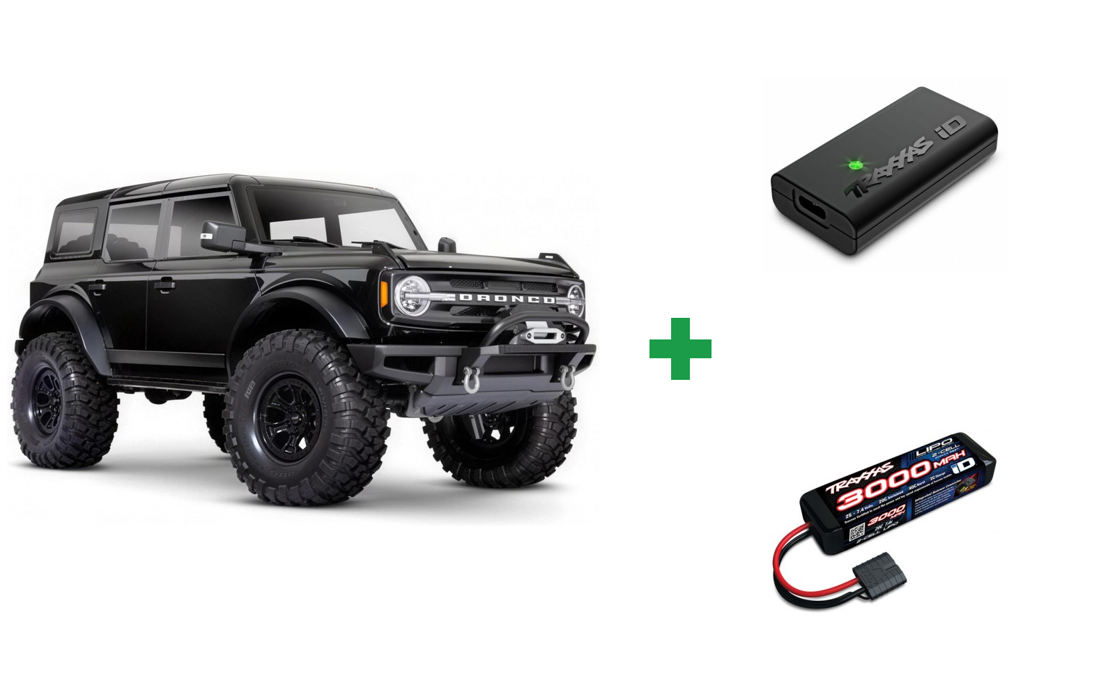 Traxxas 92076-4 TRX-4 Ford Bronco 2021 Crawler RTR - Black / Kompletpakke – alt inkluderet og klar til brug
