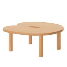 HEM - Worm Coffee Table Round Beech/Beech - Sofaborde - Træ farvet - Træ