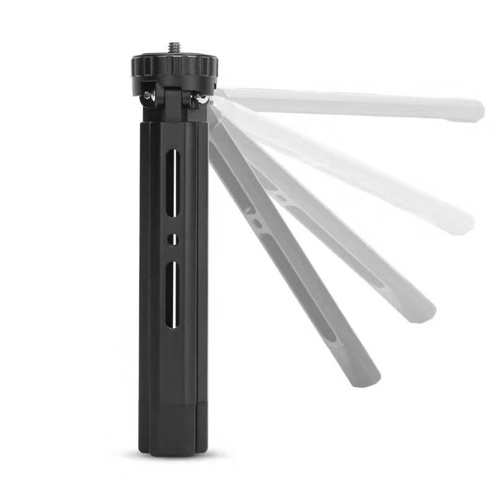 Mini-aluminiumlegeringsstativ portabelt bordsstativ med 1/4 skruvar för gimbal för dslr-kameror webbkamera