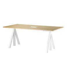 String Konferensbord | Höj- och Sänkbart, Ek 180x90 - Brun, Beige, Vit