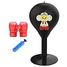 Kids Freestanding Boxing Set, Freestanding Punch Bag With Boxing Gloves, Heavy Boxing Bag With Stand, 17.7x39cm Punching Bag, Punch Bag Set Exercise Hand-Eye Coordination For Mma Martial Art Junior