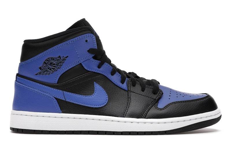 Jordan 1 Mid Hyper Royal Tumbled Leather - 36 / Standard