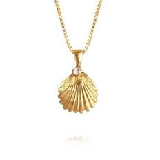 Caroline Svedbom Halsband Shell Crystal (Guld)