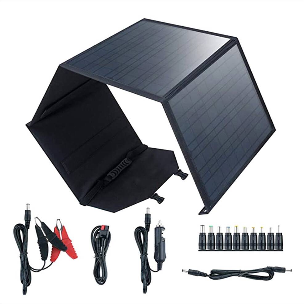 80W bærbar solpanel foldbar opladertaske