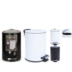 Pedalspand 3 liter sort/hvid
