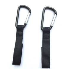Barnvagnskrokar 2-pack lång kardborre
