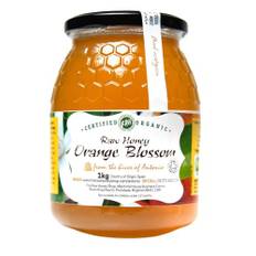 Antonio's Rå-certifierad ekologisk apelsinblomma honung 1 kg/premium kvalitet vildmark honung/ren, antibakteriell, kallpressad och opasteuriserad/The Raw Honey Shop