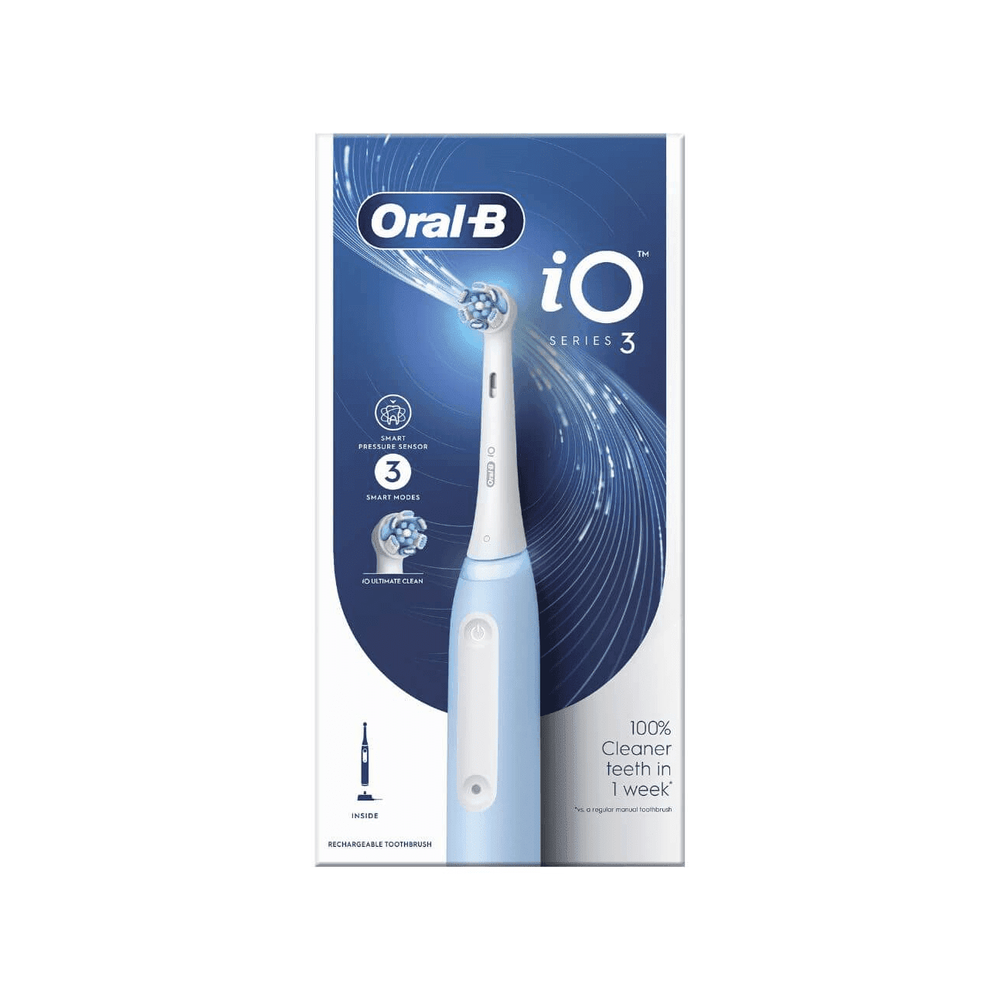 Oral-B iO3 Ice Blue Elektrisk tandbørste - 1 stk.