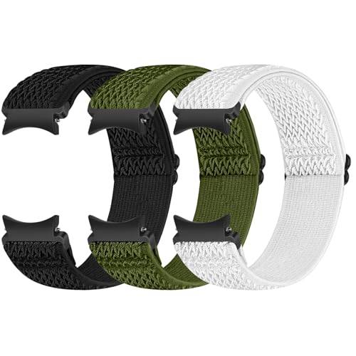 Runostrich Elastiskt armband kompatibelt med Samsung Galaxy Watch 7/6/5/4/FE 40 mm 44 mm/Galaxy Watch 5 Pro/Galaxy Watch 6/4 Classic 43 mm 47 mm 42 mm 46 mm nylon sport klockarmband kvinnor och män