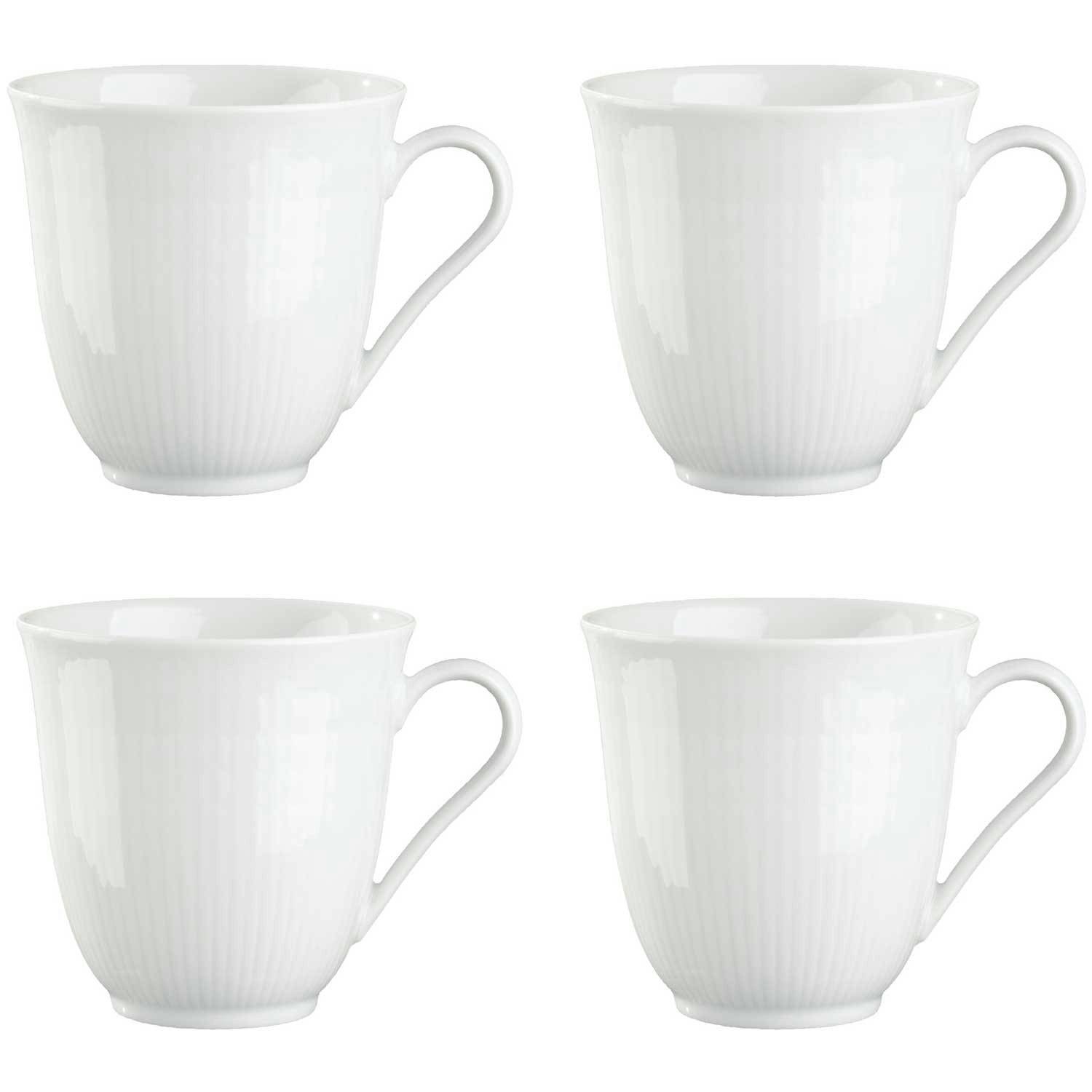 Rörstrand Swedish Grace Mugg 30 Cl 4-pack Snö - Kaffekoppar Porslin Snö (Vit) - 1011852 4-PACK