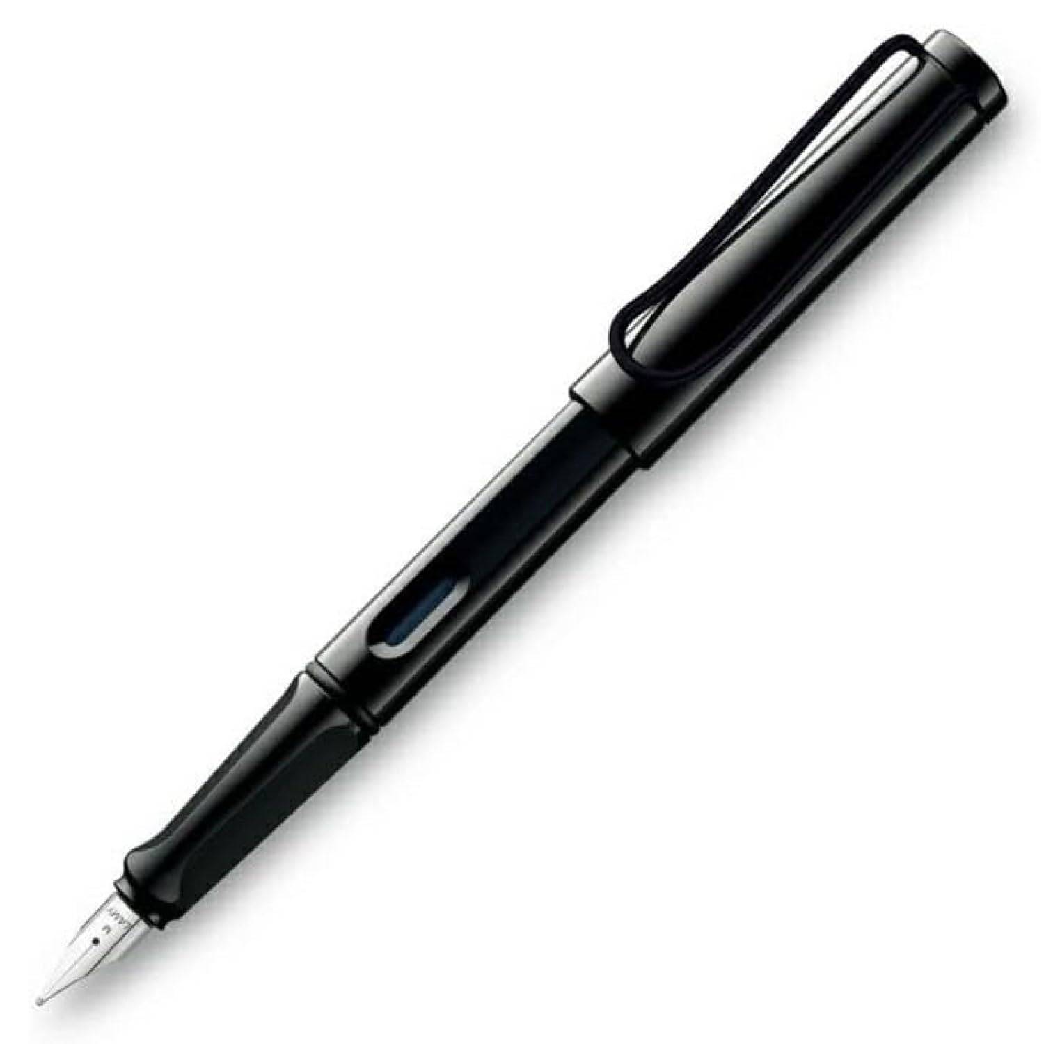 LAMY Fountain Pen F Fine Nib Safari Black with Black Clip L19BKB-F (Officially Imported)
