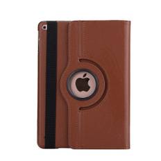 iPad 9.7 (2017 / 2018) - Pu læder cover m/stand Litchi skin - Brun