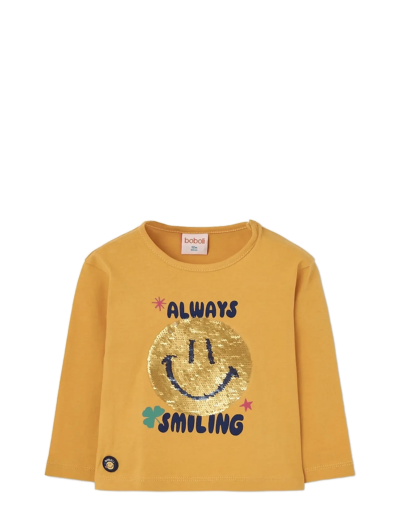 BOBOLI Knit T-Shirt For Girl | Yellow | 140