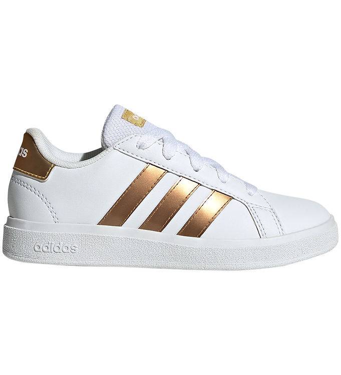 adidas Performance Skor - Grand Court 2.0 K - Vit/Guld - adidas Performance - 28 - Skor