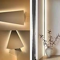 LXXW LED aluminiumprofil Väggtak Dekorlist, Aluminium Profil Led Strip Aluminium Channel, Led Diffuser Channel, Heminredning Strip Tracks för LED-remsor(8 m/26.2 ft)