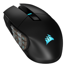 Corsair Scimitar Elite Wireless MMO Gaming Mouse, 26000 dpi, RGB - Svart
