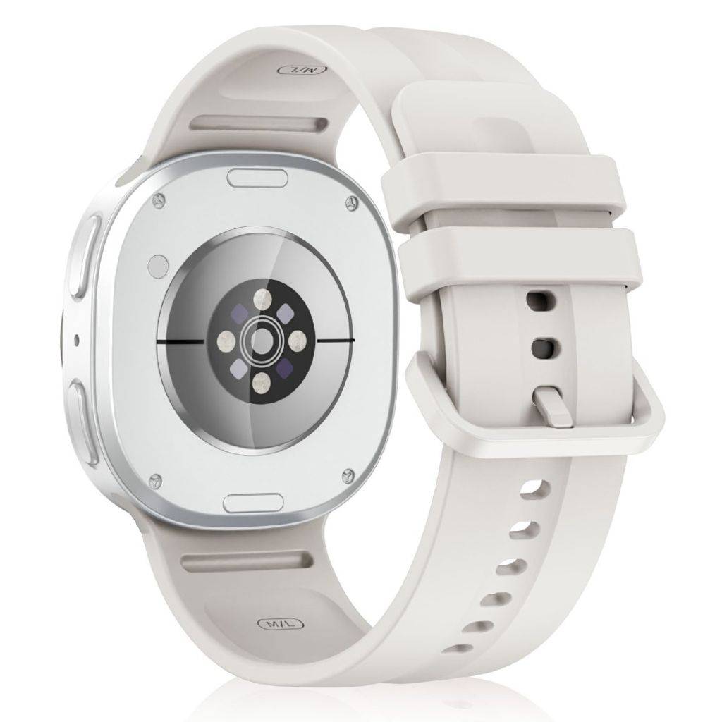 Samsung Galaxy Watch9/8/8 Classic Ensfarvet silikone urrem - Starlight