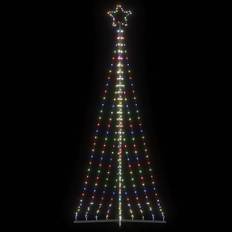 vidaXL LED julgran 447 LEDs flerfärgad 249 cm