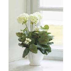 Kunstig Pelargonie Hvid