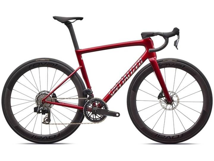 Specialized Tarmac SL8 Pro SRAM Force AXS Racercykel Gloss Red Sky - Ramstorlek 58 -