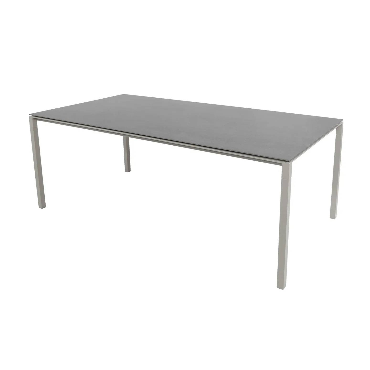 Cane-line Pure bord 200x100 cm Basalt grey-taupe - Grå
