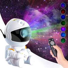 Galaxy -projektor Nebula Effect - Star Projector med fjernbetjening - white