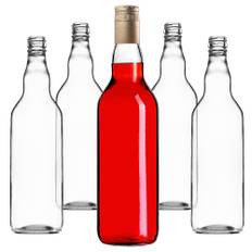 KADAX Glass Bottle 700ml With Long Screw Cap 5pcs.