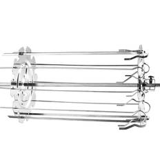 BBQ Roaster Rotisserie Skewers Needle Cage Oven Kebab Grill Stainless Steel Barbecue Tools for