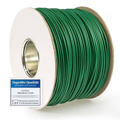 G greengrass tools Begränsningskabel för Robotgräsklippare, 250 m - Kompatibel med Husqvarna Automower, Gardena, Worx - Förtennad Aluminium - Diameter 2,7 mm, Grön