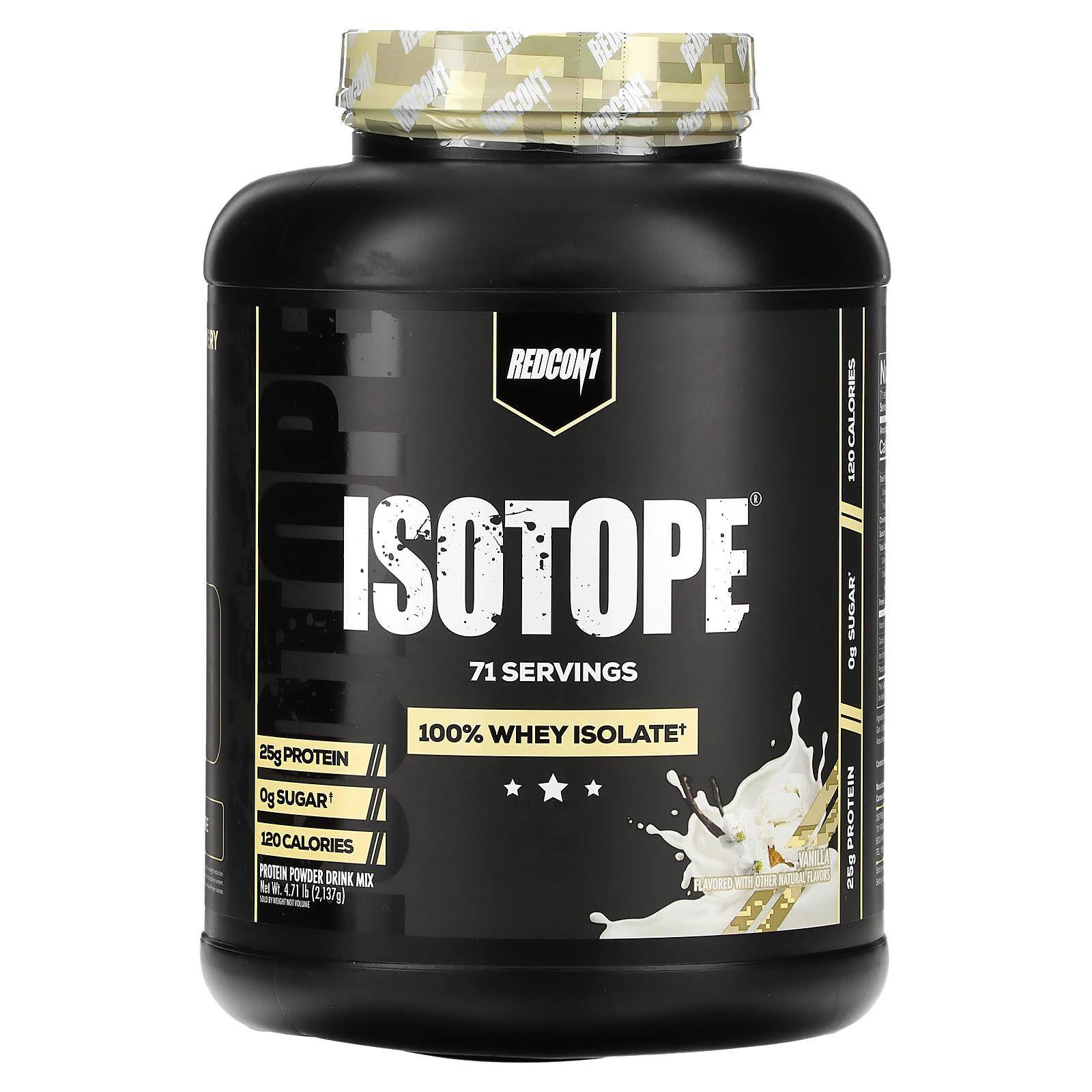 Redcon1, Isotope, 100% Whey Isolate, Vanilla, 2,137G (4.71Lb)