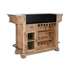 Barskåp Home ESPRIT Brun Svart Naturell 152 x 61 x 107 cm BAR