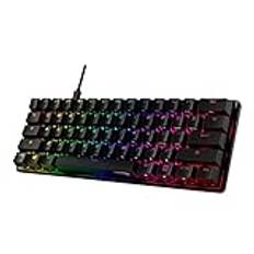 HyperX Alloy Origins 60 - Mechanical gaming keyboard - Ultra Compact 60% form factor - HyperX red switch (linear) - Double shot PBT keycaps - RGB LED Backlit - NGENUITY Software Compatible