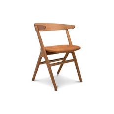 Sibast Furniture - Sibast No.9 Dining Chair - Spisebordsstol - Natural Oiled Oak / Dunes Cognac Leather - W52,5 x H73,5 x SH45 cm