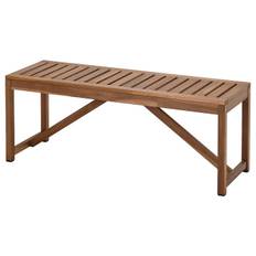 IKEA - NÄMMARÖ bænk, ude, lysebrun med bejdse, 120 cm