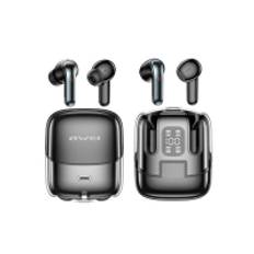 Słuchawki Awei AWEI Bluetooth 5.3 T79 ENC TWS headphones + docking station black/black