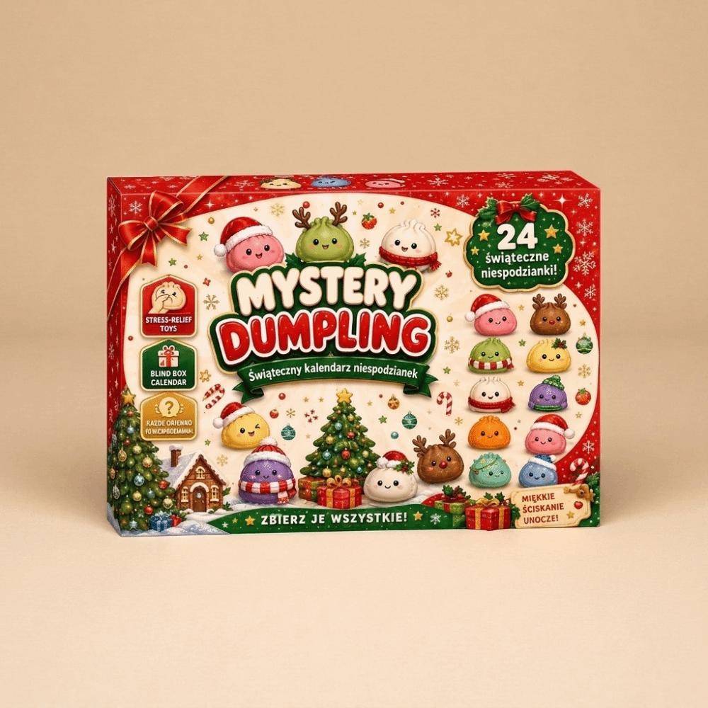 Jul Squishies Adventskalender 24 Dagar Nedräkning Dumpling Squishy Stresslindring Fidget Mysterium Överraskningspresentlåda Dekor black