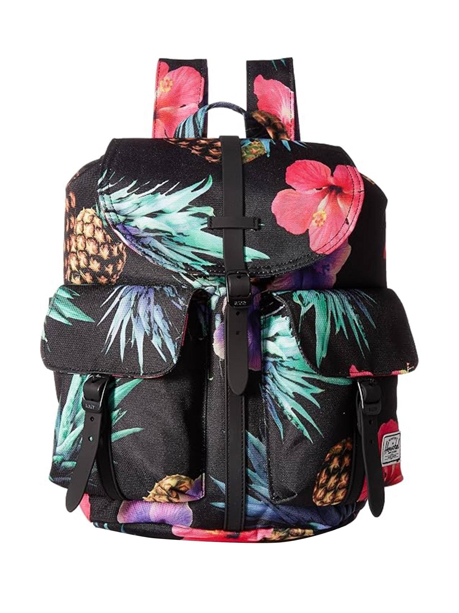 Herschel Rygsæk 'DAWSON X-SMALL BLACK PINEAPPLE/BLACK RUBBER'  blandingsfarvet