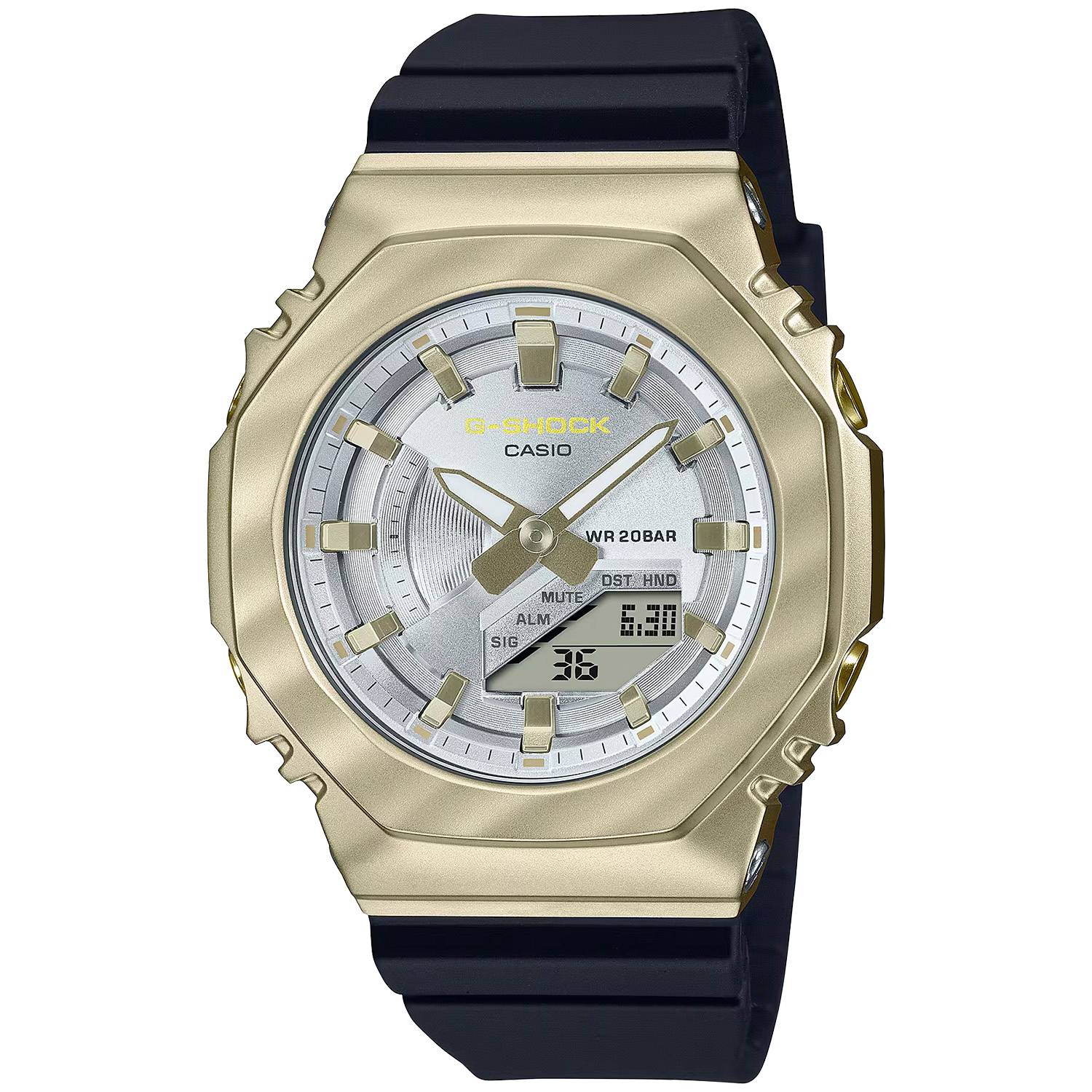Casio G-Shock Octagon GM-S2100BC-1AER - Quartz - 41 mm - Digital - Herr - Mineralglas - Silver (41 mm)