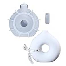 Vasmolds för epoxiharts, donut form silikonform, blomma vasepoxiform, växtvasform, hantverksplatta, plastmögel, silikon blomma vasform, hartstillverkningsformer, donera epoxihartsmulor,