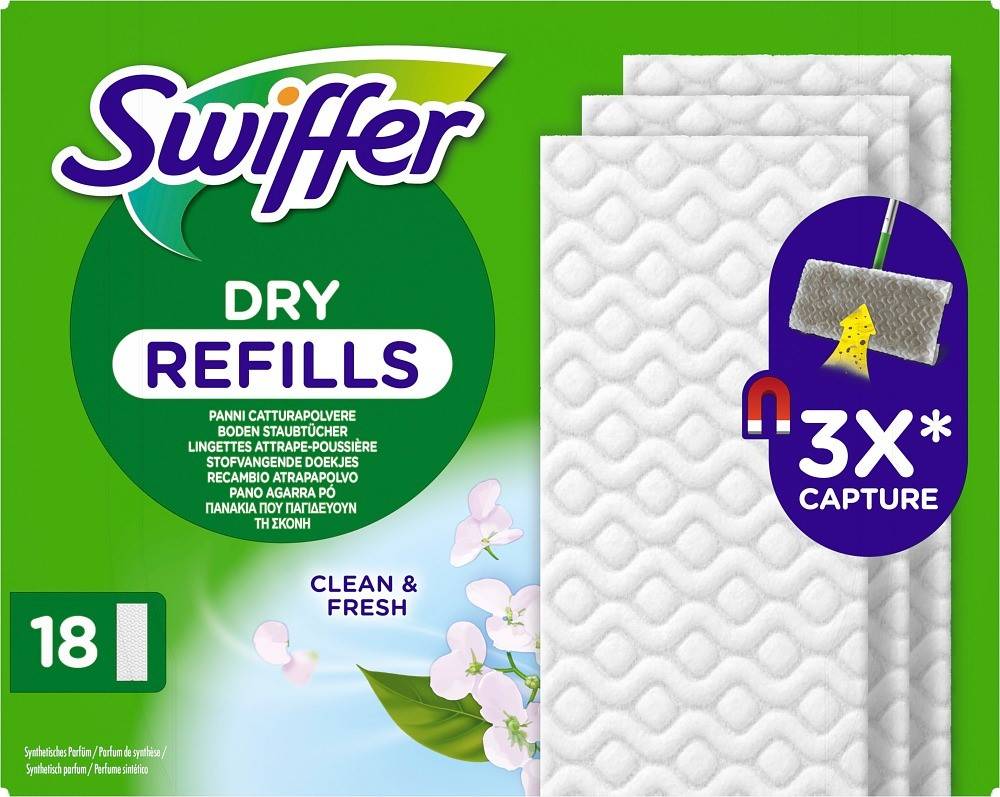 Torra golvdukar Swiffer Dry rengöringsdukar, 20 st