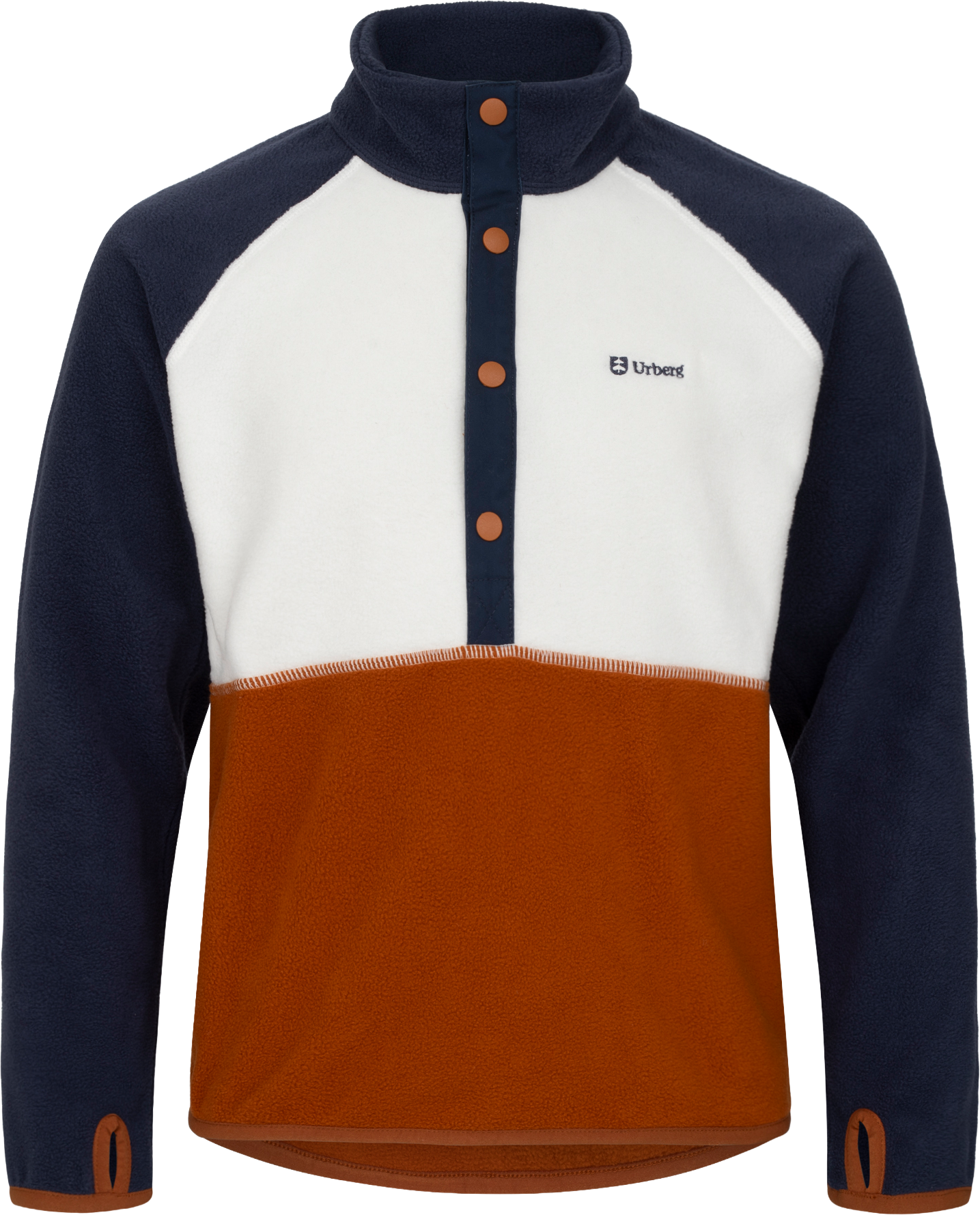 Urberg Junior's Colour Block Fleece Sweater Mood Indigo, 158/164
