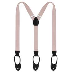 Slanke "Nude"-Farvede Seler m. Stropper til Knapper