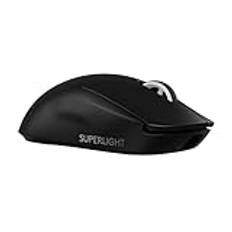 Logitech G PRO X SUPERLIGHT 2 LIGHTSPEED Trådlös spelmus, 8K Polling, lättvikt, 60g, LIGHTFORCE hybridbrytare, HERO 2-sensor, 888 IPS, 44K DPI, 5 programmerbara knappar, USB-C, PC/Mac - Svart