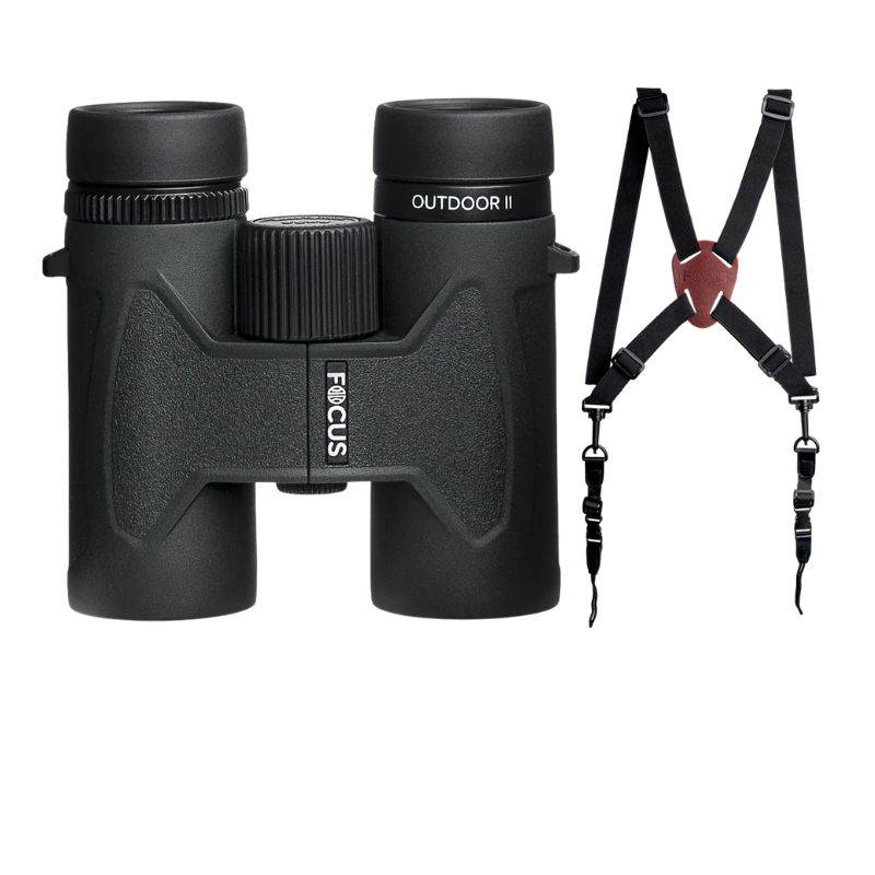Focus Outdoor II 8x32 + Kikkertsele - Håndkikkert fra Focus Optics.