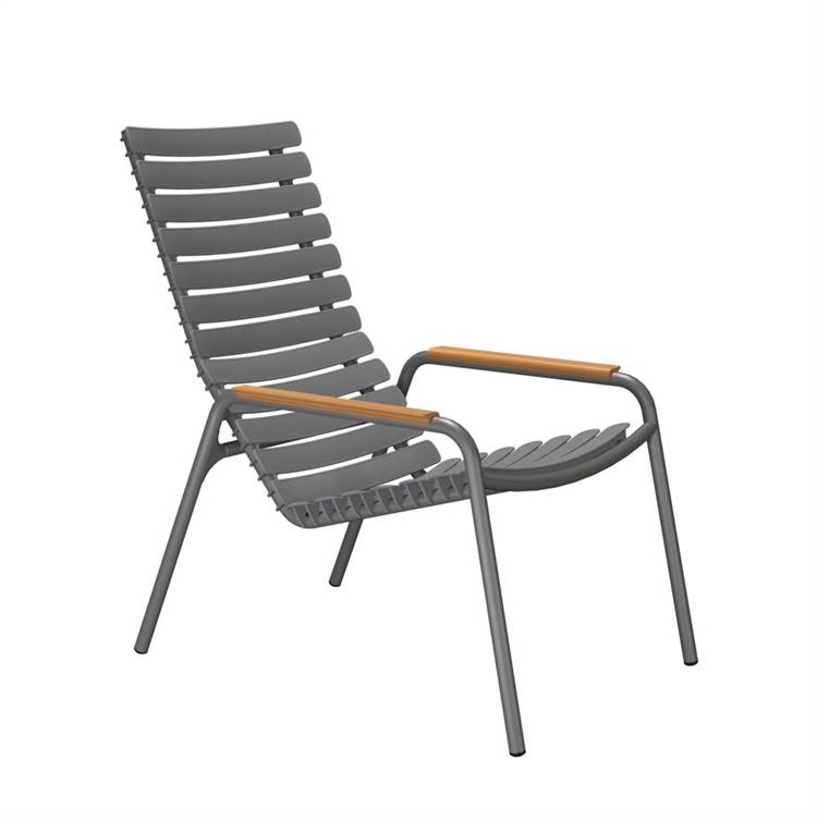 HOUE Reclips Loungestol Dark Grey/Bamboo