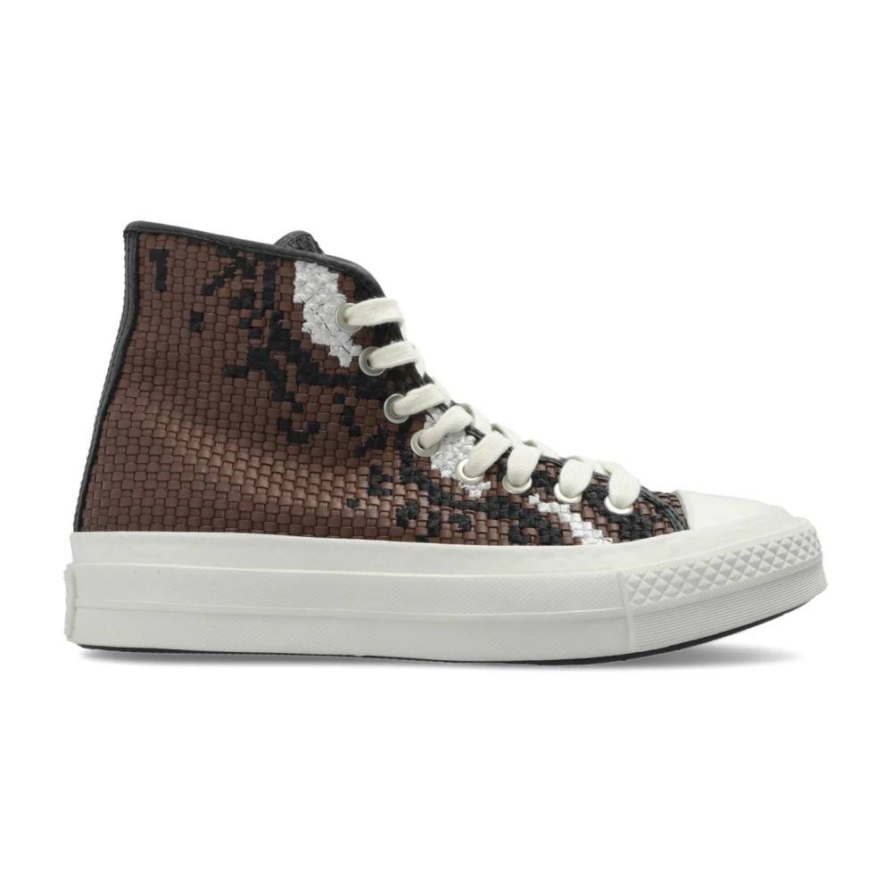 Converse Chuck Taylor All Star First String High Woven Leather - Sko - Dame - Brun - 37 EU - Læder
